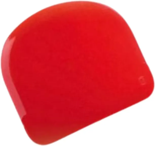 Charms Scraper Plastic Rounded – 110mm-Red Plastic Baking Tools Kitchen Tool Set