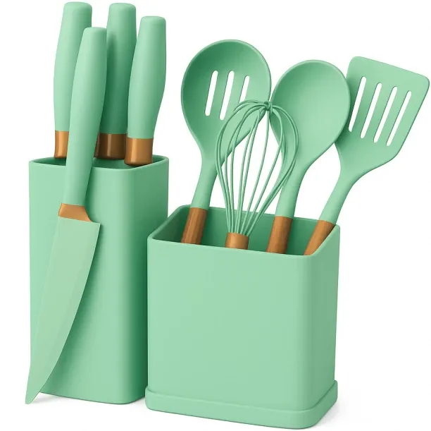 19 Piece kitchenware set 19-pcs kitchenware set Silicone Blender, Cutting Board, Cooking Spoon, Kni…