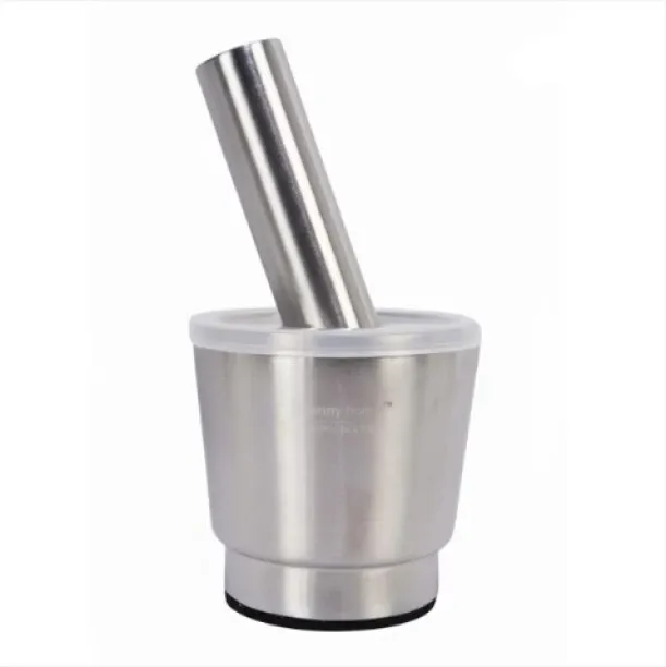 Stainless Steel Portable Garlic Mortar and Pestle Set with Lid 15cm Mortar & Pestle Set Stainless S…