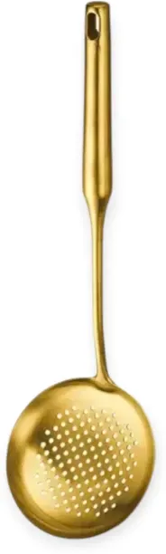 SPN Kitchenware 1 Piece Gold Stainless Steel Skimmer Spoon – Oil Strainer / Frying Ladle Stainless …