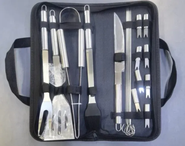 Generic BBQ Tool Kit Steel Tong, Spatula, Brush, Slicer Kitchen Tool Set