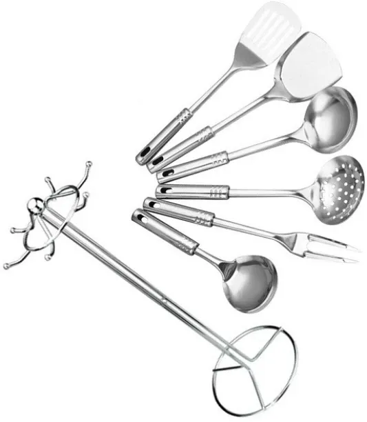 Aorlis 0089 Stainless Steel Kitchen Tool Set 7 In 1 Steel Spatula Kitchen Tool Set