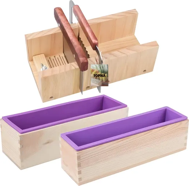 Topika 7-in-1 Soap Making Kit with Boxes, Moulds & Cutters Wood, Silicone Blender Kitchen Tool Set
