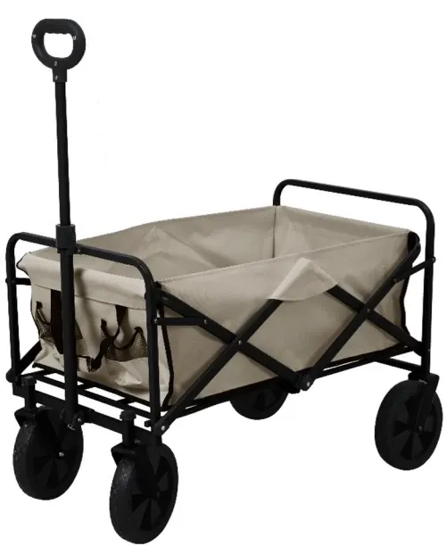 Anchor Heavy Duty Folding Outdoor Utility Wagon Beach Trolley Cart Wheels Polyester Kitchen Trolley