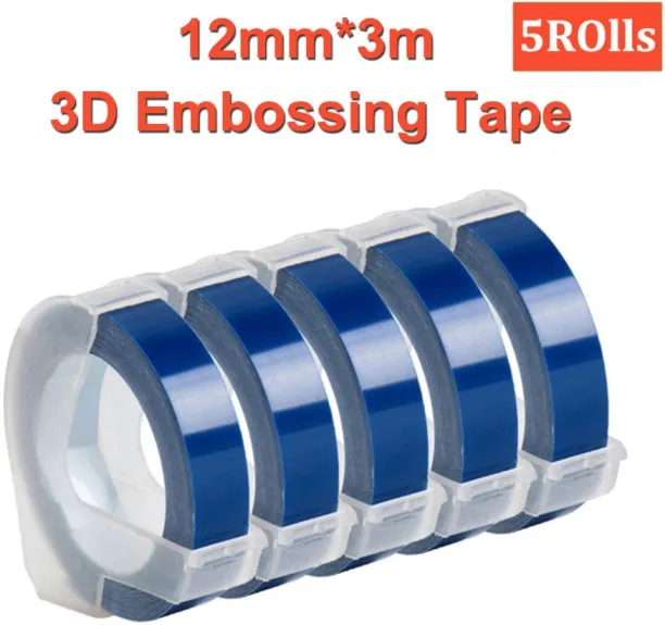 Huanix (5Rolls blue,12mm Label Maker