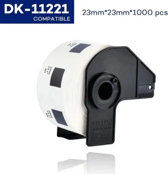 Huanix 11221,1Rolls DK Thermal Paper Compatible for Label Printer Die-Cut Standard Address Labels f…