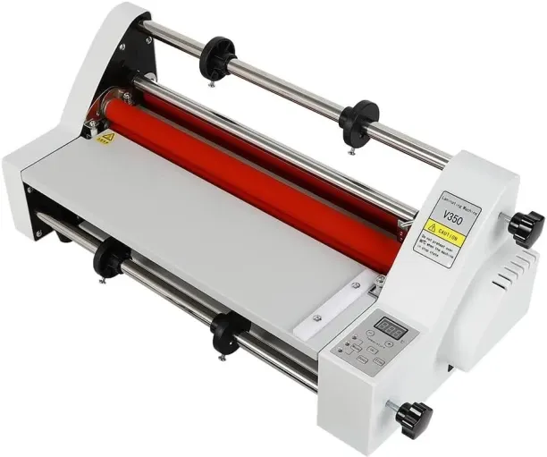 BOWENSTORE V350 Hot Cold Roll Laminator, 110v Laminator Digital Display Single&Dual Sided Laminatin…