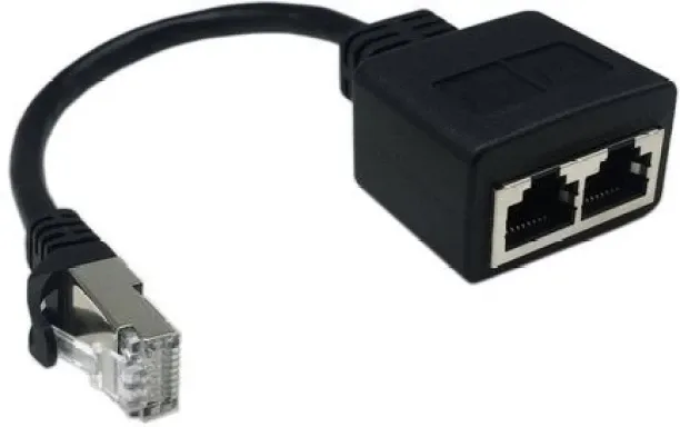 SA RJ45 Cable Male to 2 Female Adapter Lan Adapter