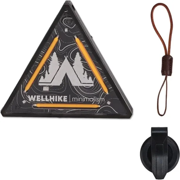 Bloo Mini Triangular Light Backpack Lantern Warning lamp Mini Hanging lamp Outdoor Hiking and Campi…