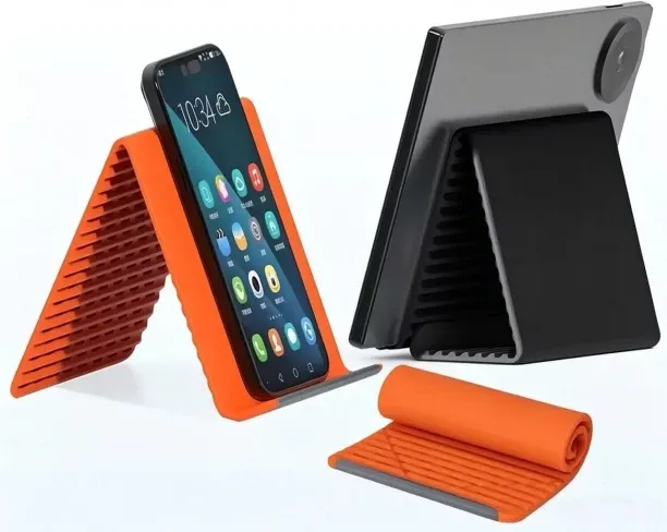 TAOJIANG 2026 model flexible silicone aluminum mobile phone stand, which can be freely bent into an…