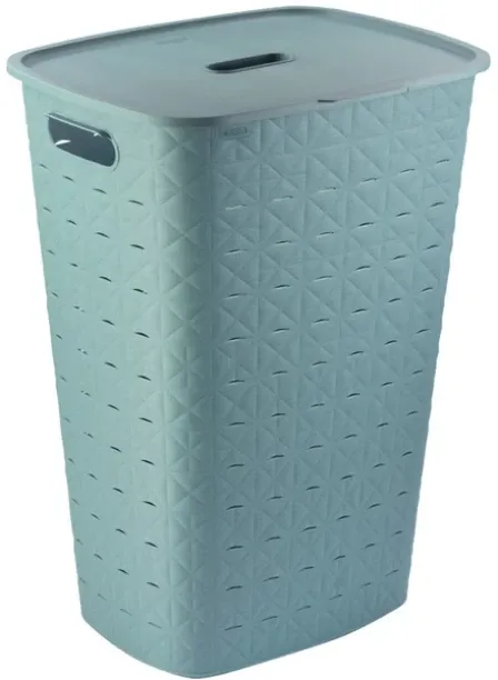 Unique 56 L blue Laundry Basket