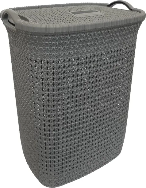 Generic 50 L Grey Laundry Basket