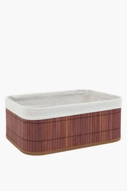 Aura 19 L Mahogany Tote Basket