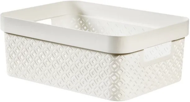 Unique 45 L white Laundry Basket