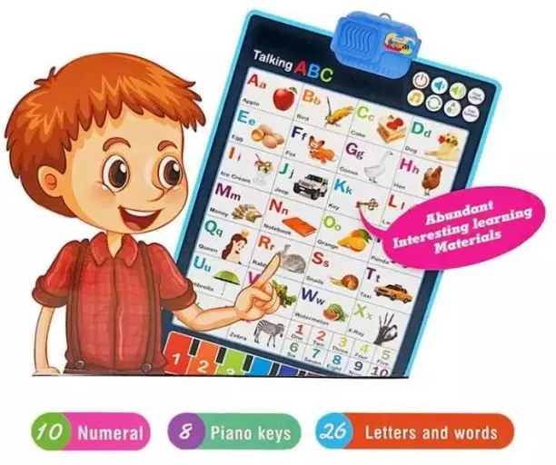 Dambis Toys Kids Interactive Learning Chart Alphabets & Language