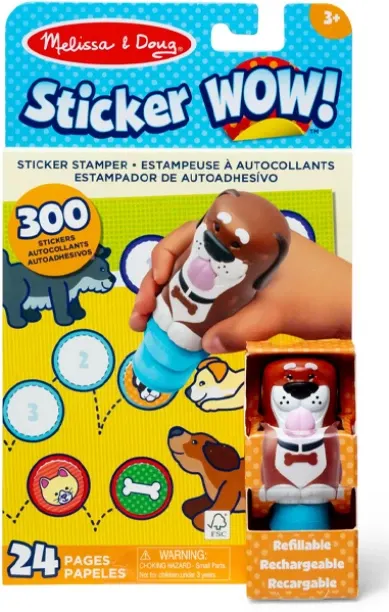 Melissa & Doug Sticker Wow! Activity Pad & Sticker Stamper - Dog Stickers & Scrapbooks Kit Art and …
