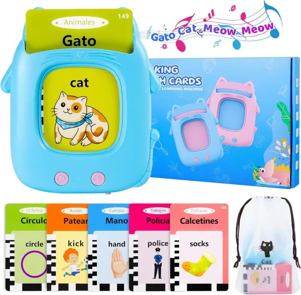 Milky Way Toddler Toys Talking Flash Cards for 1 2 3 4 5 6 Year Old Boy Girl Birthday Gift, Montess…