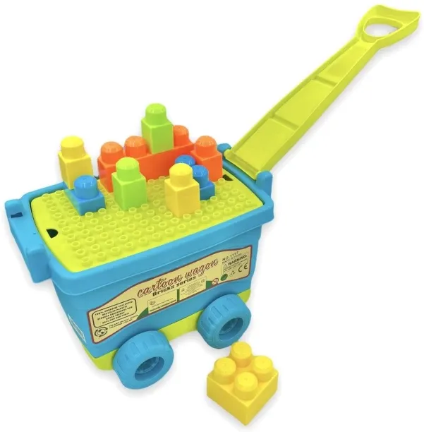 Safe Toys Bricks Series - Building Blocks Wagon - Toys for Children Soft Blocks