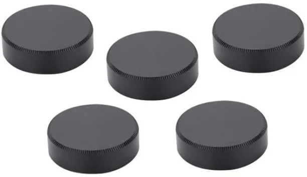 NANSHI 5pcs C-Mount Rear Caps - 27mm for CCTV Lenses (Black) Lens Cap