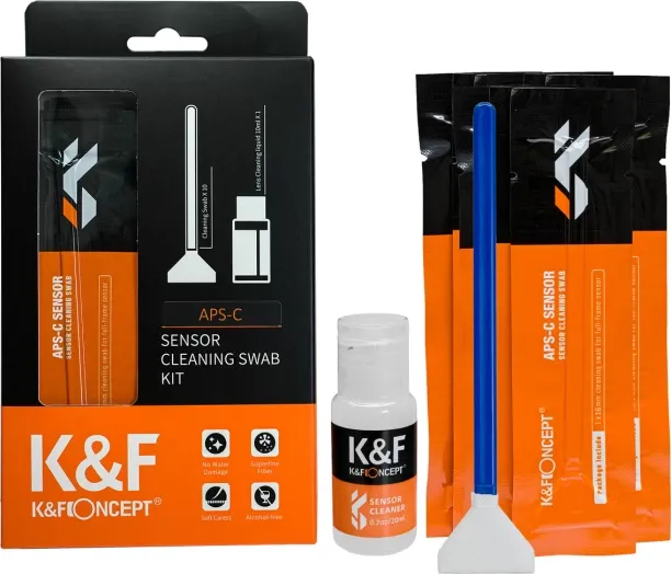 K&F 10-Pack APS-C Sensor Swabs with Fluid | SKU.1616 Cleaning Kit