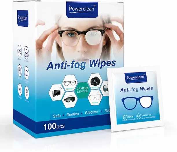 PowerClean ANTI FOG WIPES 100PCS Cleaning Wipe