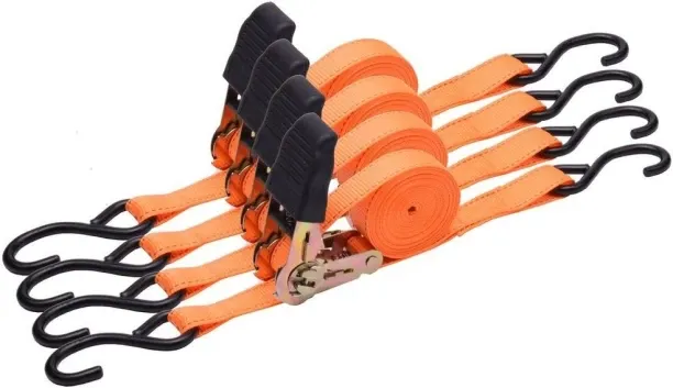 HARDEN 4 Piece Ratchet Tie Down Set Lever Tool