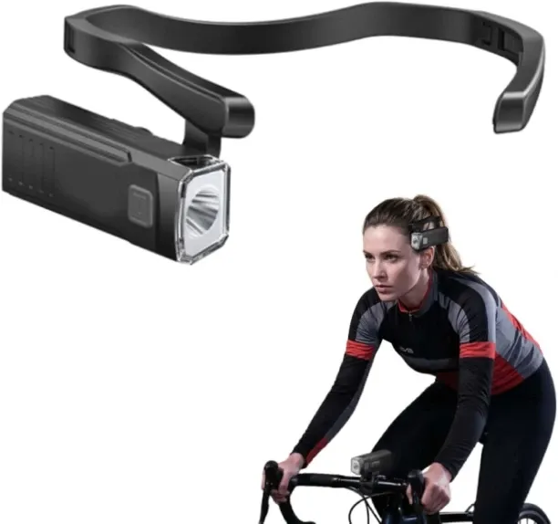 Yellow Project Lightweight LED Rechargeable Ear Worn Headlamp with Motion-Sensor, Ear-Hook High Bri…