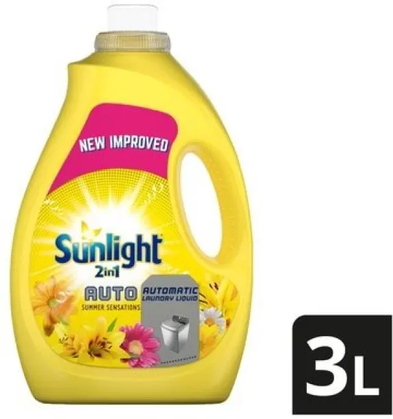 Sunlight Auto Summer Sensations Automatic Laundry Fresh Liquid Detergent