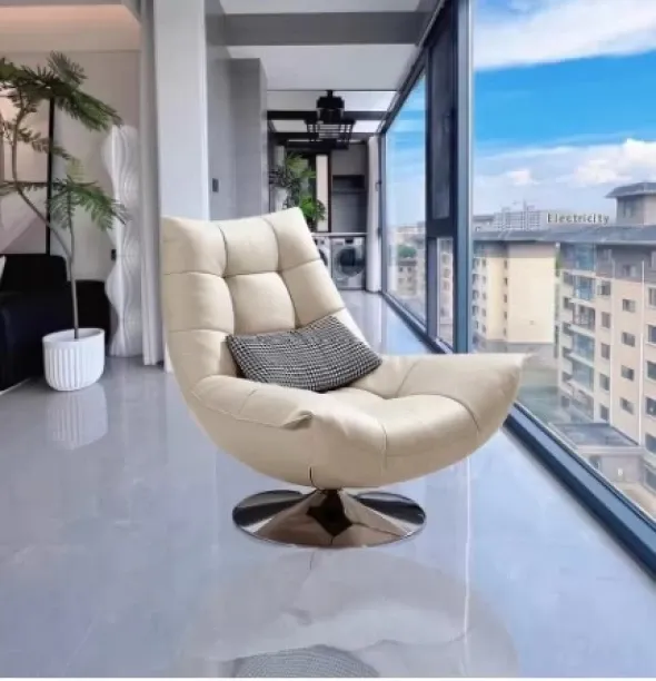 FurnerHub Modern Swivel Chairs With Cushions Perfect For Living Room Balcony Bedroom Meditation Rea…