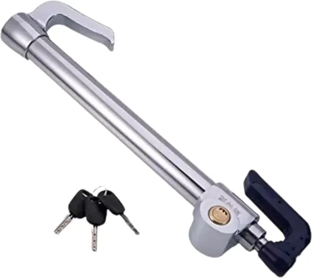 Generic XF00014 Anti-theft Stainless Steel Car Steering Wheel Clutch Pedal Lock CQ-2003 Steering/Pe…