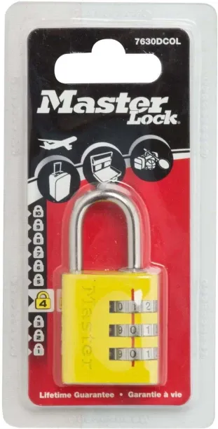 Master Lock Master Aluminium Lacq Combi Lock Combination Lock