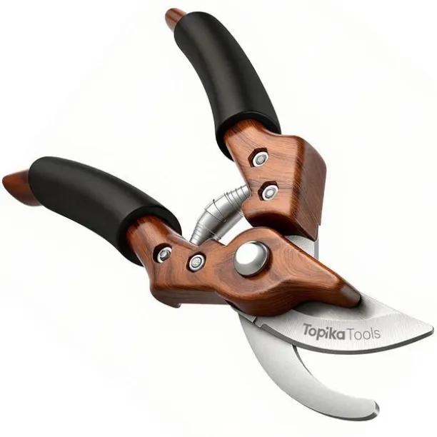 Topika Garden Pruning Shears, Heavy Duty Stainless Steel Hand Clippers Bypass Lopper
