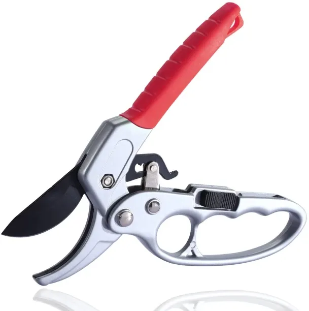 marevic Ultra Sharp Germany Steel Pruning Shears - Cuts 3X Easier, Ergonomic Design Anvil Lopper