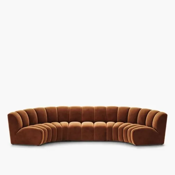 JOY INTERIORS 8 SEATER COUCH SOFA Fabric Lounger