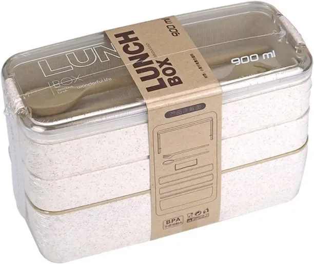 LUNCH FFT5 3 Containers Lunch Box