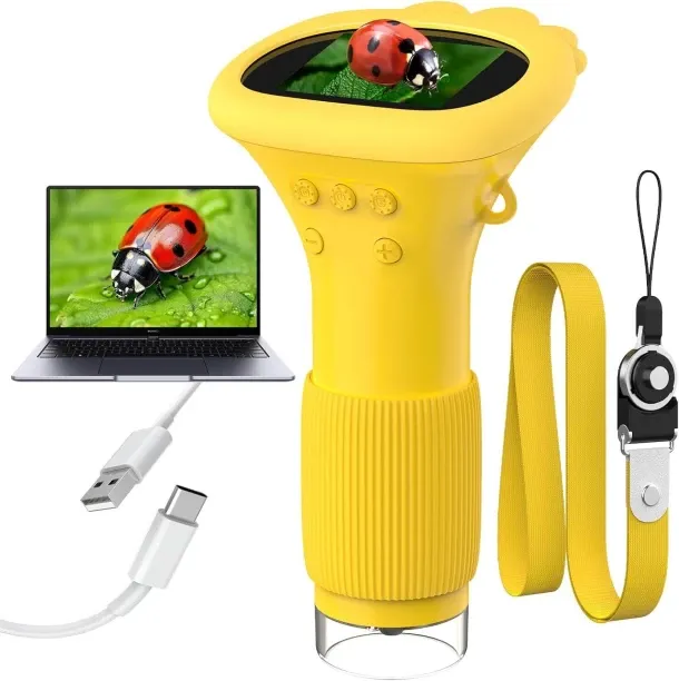 Fariedl Handheld microscope magnifying glass (yellow) 100