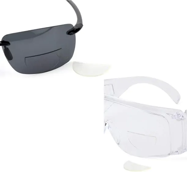 Hi Pansy 2 Pack, 2.50 Reusable Stick-On Bifocal Lenses Reader Magnifying Adhesive Reading Lens Stic…