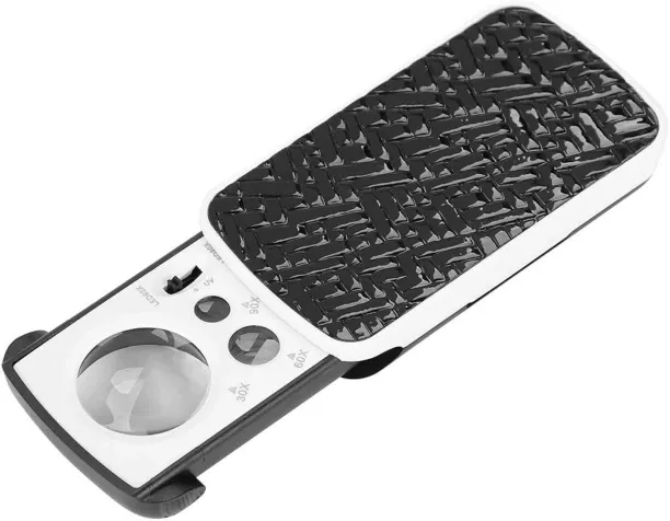 Hi Pansy Slide Out Jewelry Loupes Magnifier Portable Pocket 30X 60X 90X Handheld Magnifying with 2 …