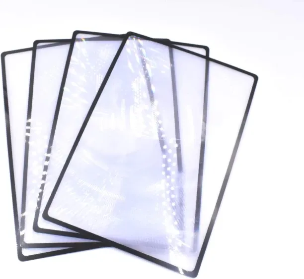 Hi Pansy 4 Pack of 3X Magniifying Full Page Magnifier Fresnel Lenses Ideal for Reading Small Prints…