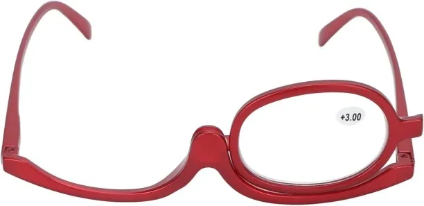 Hi Pansy Reading Glasses, Women Readers Magnifying Makeup Glasses, Flip Over Single Lens Rotating C…