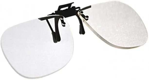 Hi Pansy Magna-flip Clip on Flip up Magnifiers, 3.50 Power Converts Distance Glasses and Into Readi…