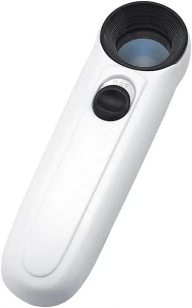 Loznron Handheld 40x High Power Hand Held Magnifier Magnifying Glass 40
