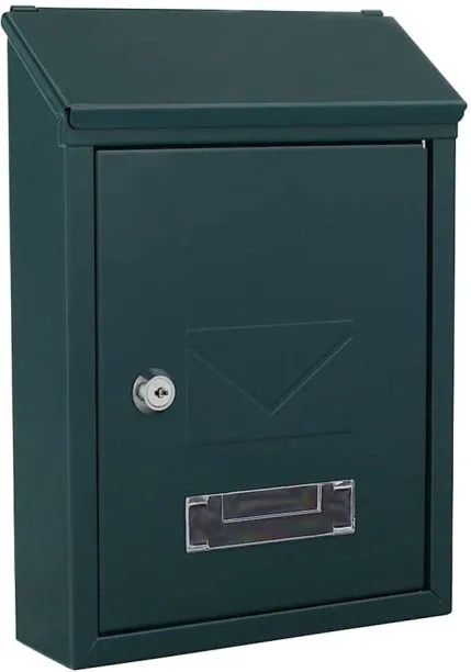 Rottner Tresor Lockable Single Wall Mounted Mailbox with Rear Door