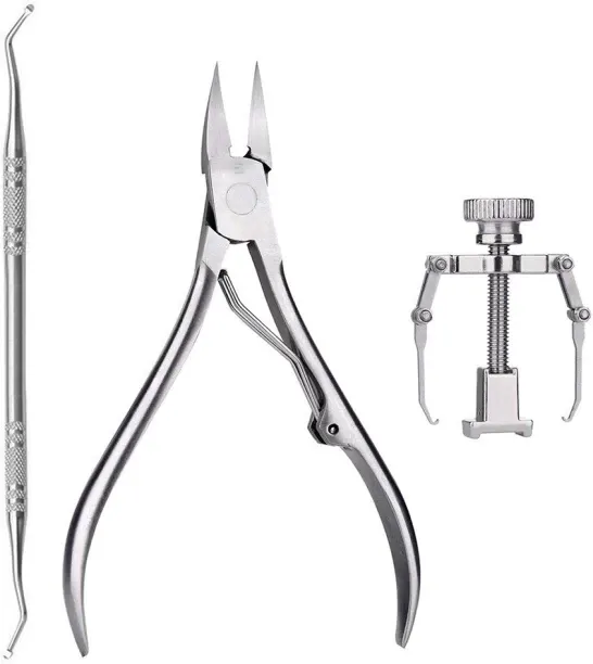 ALANES Professional Ingrown Toe Nail Correction Tool Set - 3 Piece