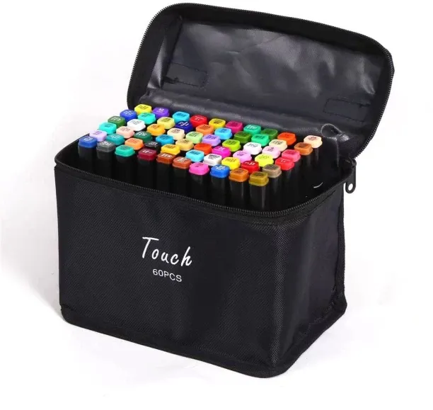 Generic Dual Tip Art Markers Set for Kids, Adults, and Artists Sketch 60pc
