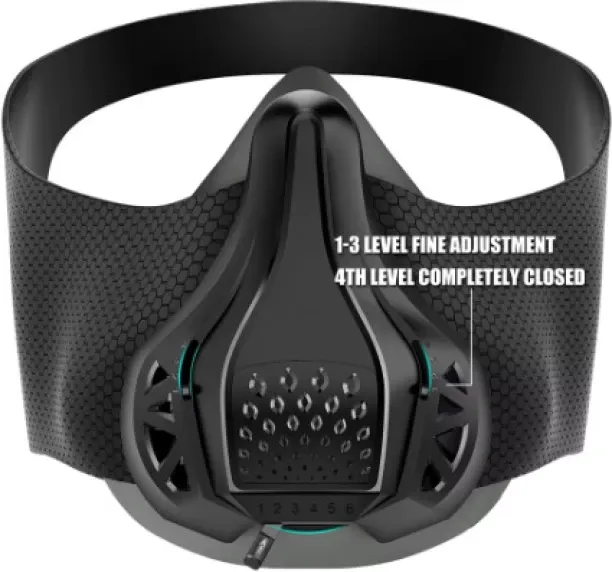 Geluk Mall Detachable Breathable Shock Resistant Protective Sports Mask Black Running Fitness High …