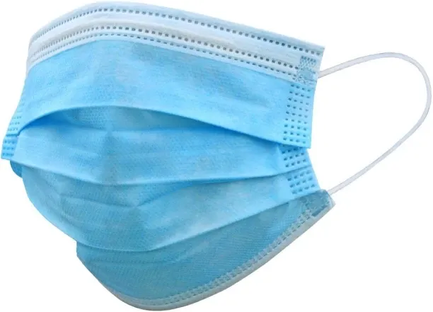 SMTE Face Mask - Disposable Protective - Pack of 100 - Blue Full Face Mask