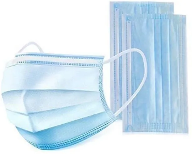 SMTE Face Mask - Disposable Protective - Pack of 100 - Blue Full Face Mask
