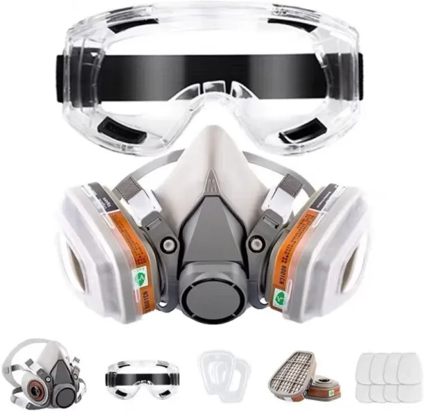 marevic Reusable Half Face Cover Set, Half Face Respirаtor, Personal Protective Equipment Filter Ha…