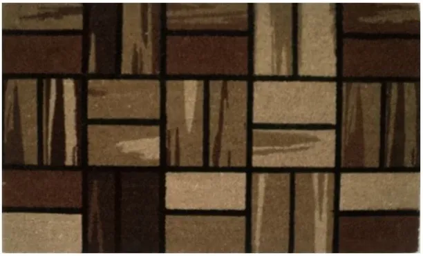 Unique Paving Mat Brown 450 x 750 mm Floor Mat